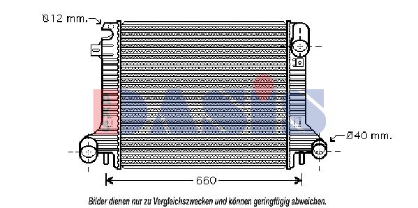 AKS DASIS Радиатор, охлаждение двигателя 134280N